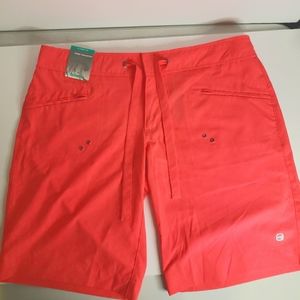 NWT Free Country Womens XL 16 Hot Pink Active Board Bermuda Short